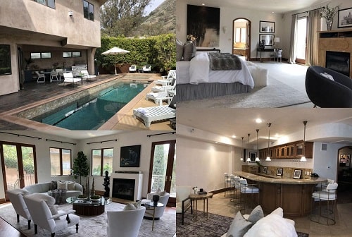 A picture of The Hollywood Hills mansion of Eva Longoria which was declared for sale.